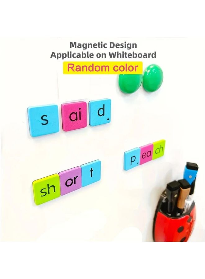 مجموعة كيت المغناطيسية التعليمية المتميزة للأبجدية والمفردات 1 مجموعة مع الحروف الساكنة والحروف المتحركة والثنائيات الصوتية - Image 5